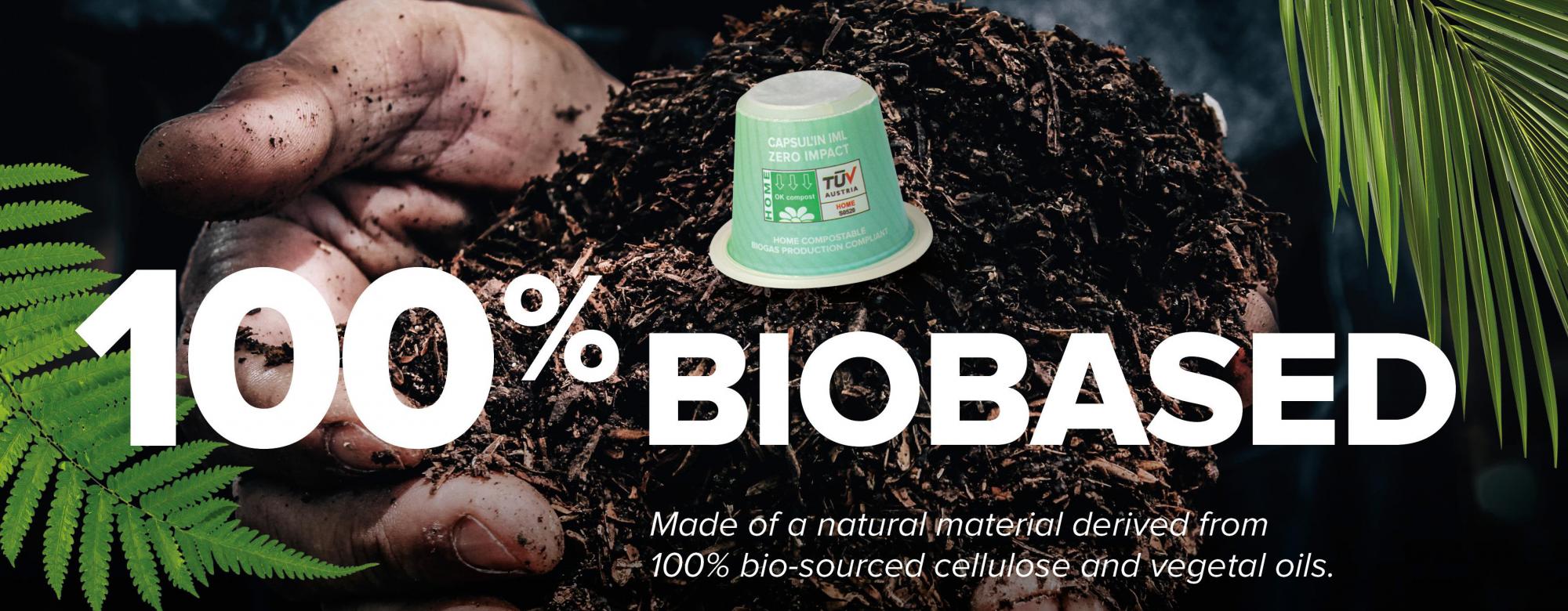 100 % biologisch abbaubare Kaffeekapseln